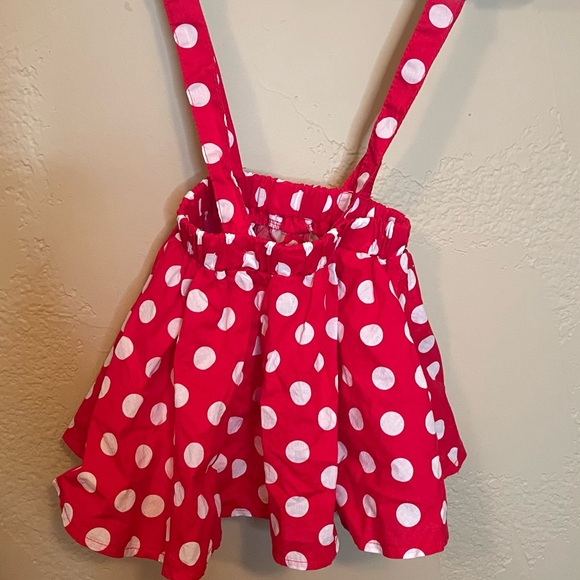 Minnie Mouse skirt with adjustable overalls - Picture 2 of 2